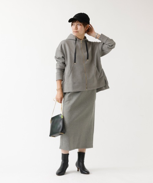 DESIGNWORKS(デザインワークス)の「【セットアップ対応】ダブルエアーフリルジップパーカー(パーカー・レディース・グレー・フリー)」の17枚目の写真