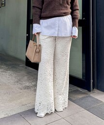 NOLLEY’S Sophi | モールレースセミフレアパンツ(その他パンツ)