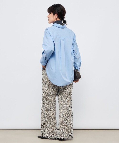 NOLLEY’S Sophi(ノーリーズソフィ)の「モールレースセミフレアパンツ(その他パンツ・レディース・ベージュ系その他/ホワイト系その他2・38)」の5枚目の写真