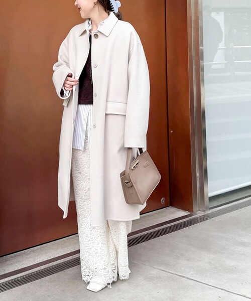 NOLLEY’S Sophi(ノーリーズソフィ)の「モールレースセミフレアパンツ(その他パンツ・レディース・ベージュ系その他/ホワイト系その他2・38)」の13枚目の写真