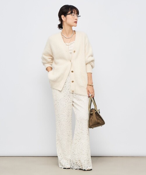 NOLLEY’S Sophi(ノーリーズソフィ)の「モールレースセミフレアパンツ(その他パンツ・レディース・ベージュ系その他/ホワイト系その他2・38)」の17枚目の写真