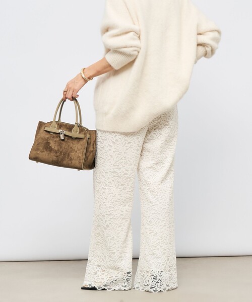 NOLLEY’S Sophi(ノーリーズソフィ)の「モールレースセミフレアパンツ(その他パンツ・レディース・ベージュ系その他/ホワイト系その他2・38)」の21枚目の写真