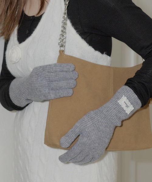 GIUNON(ジウノン)の「Smartphone touch long gloves / スマートフォンタッチロング手袋(手袋・レディース・アイボリー/グレー/パープル・FREE)」の2枚目の写真