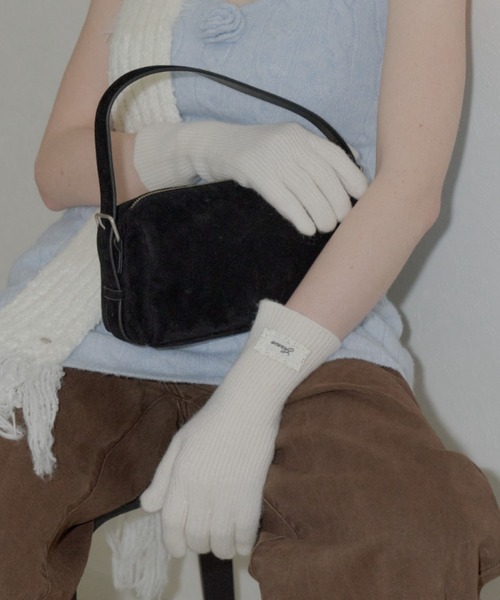 GIUNON(ジウノン)の「Smartphone touch long gloves / スマートフォンタッチロング手袋(手袋・レディース・アイボリー/グレー/パープル・FREE)」の21枚目の写真