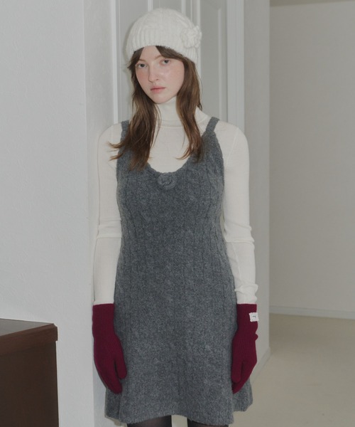 GIUNON(ジウノン)の「Smartphone touch long gloves / スマートフォンタッチロング手袋(手袋・レディース・アイボリー/グレー/パープル・FREE)」の9枚目の写真