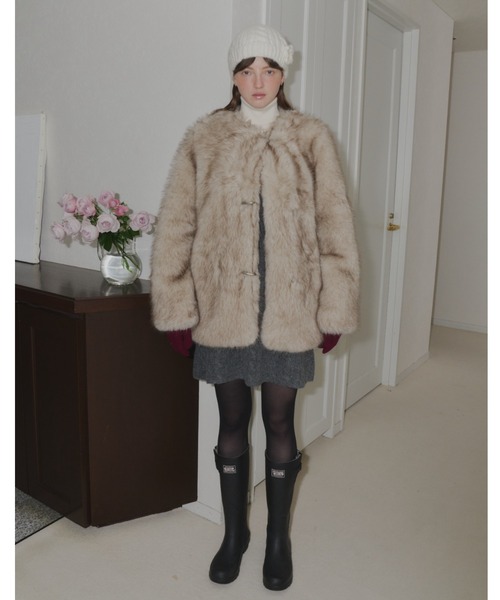 GIUNON(ジウノン)の「Smartphone touch long gloves / スマートフォンタッチロング手袋(手袋・レディース・アイボリー/グレー/パープル・FREE)」の13枚目の写真