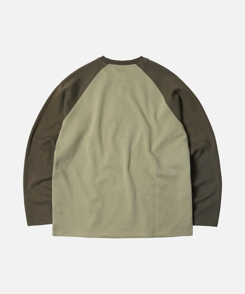 FRIZMWORKS(フリズムワークス)の「RAGLAN LONG SLEEVE TEE 002 _ OLIVE(Tシャツ/カットソー・メンズ・その他・SMALL/MEDIUM/LARGE/X-LARGE)」の2枚目の写真