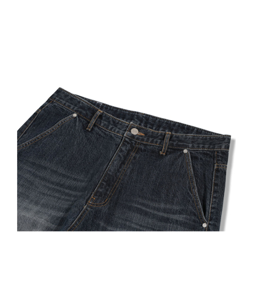 GUBIN(グビン)の「バックボタンワイドデニムパンツ(デニムパンツ・レディース・その他・SMALL/MEDIUM/LARGE)」の3枚目の写真