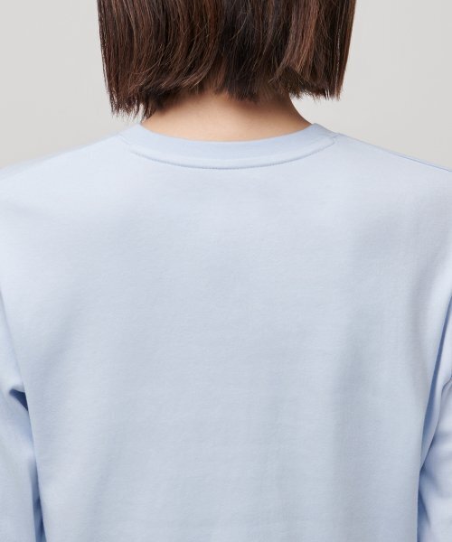 MUSINSA STANDARD WOMAN（ムシンサスタンダードウーマン）の「ウィメンズクルーネッククロップ長袖Tシャツ[パステルブルー]（Tシャツ/カットソー・レディース・その他・SMALL/MEDIUM/LARGE/X-SMALL）」の5枚目の写真