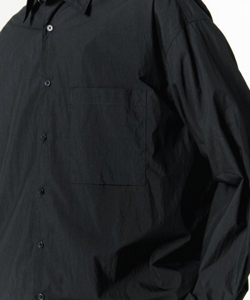 MUSINSA STANDARD（ムシンサスタンダード）の「[シティレジャー] CNオーバーサイズシャツ [ブラック]（シャツ/ブラウス・メンズ・その他・SMALL/MEDIUM/LARGE/X-LARGE/XX-LARGE）」の7枚目の写真