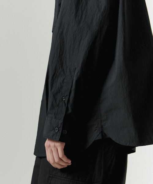 MUSINSA STANDARD（ムシンサスタンダード）の「[シティレジャー] CNオーバーサイズシャツ [ブラック]（シャツ/ブラウス・メンズ・その他・SMALL/MEDIUM/LARGE/X-LARGE/XX-LARGE）」の8枚目の写真