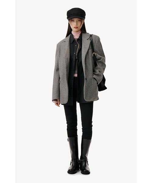 MUSINSA STANDARD（ムシンサスタンダード）の「[シティレジャー] CNオーバーサイズシャツ [ブラック]（シャツ/ブラウス・メンズ・その他・SMALL/MEDIUM/LARGE/X-LARGE/XX-LARGE）」の15枚目の写真