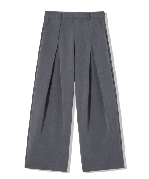 TRILLION（トリリオン）の「フロントVタックワイドスラックス[チャコール]（スラックス・レディース・その他・X-LARGE/MEDIUM/LARGE）」の4枚目の写真
