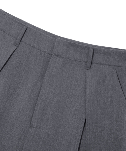 TRILLION（トリリオン）の「フロントVタックワイドスラックス[チャコール]（スラックス・レディース・その他・X-LARGE/MEDIUM/LARGE）」の7枚目の写真
