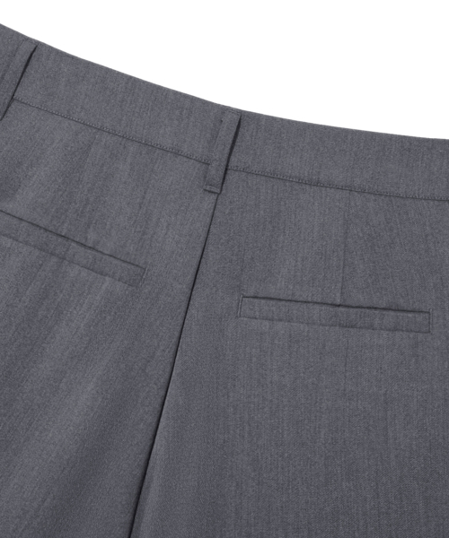 TRILLION（トリリオン）の「フロントVタックワイドスラックス[チャコール]（スラックス・レディース・その他・X-LARGE/MEDIUM/LARGE）」の9枚目の写真