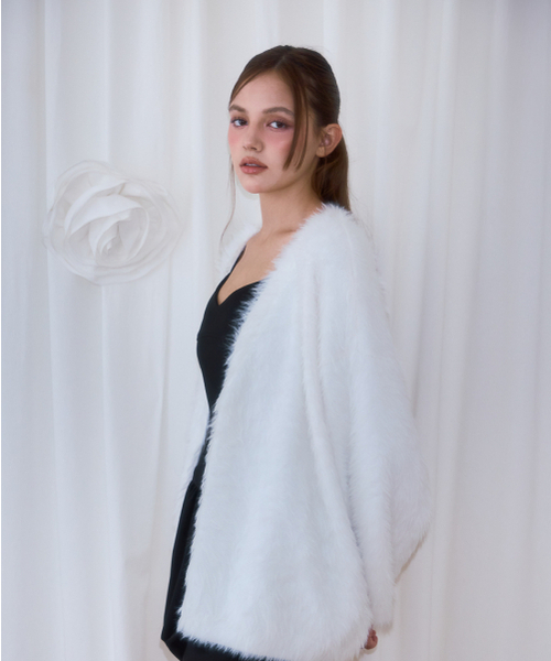 ROSEFRANTZ（ロゼフランツ）の「Fur Overfit Cardigan [Ivory]（カーディガン/ボレロ・レディース・アイボリー・OS）」の8枚目の写真