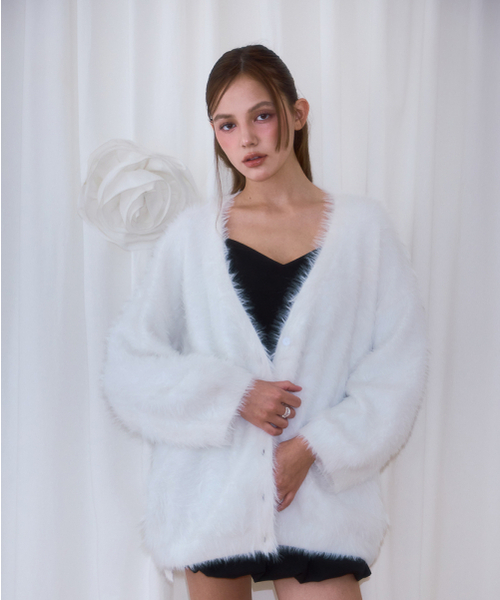 ROSEFRANTZ（ロゼフランツ）の「Fur Overfit Cardigan [Ivory]（カーディガン/ボレロ・レディース・アイボリー・OS）」の9枚目の写真