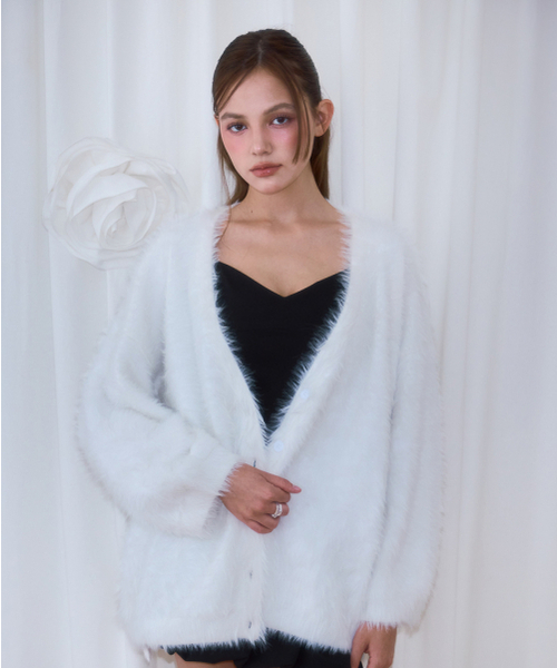ROSEFRANTZ（ロゼフランツ）の「Fur Overfit Cardigan [Ivory]（カーディガン/ボレロ・レディース・アイボリー・OS）」の10枚目の写真