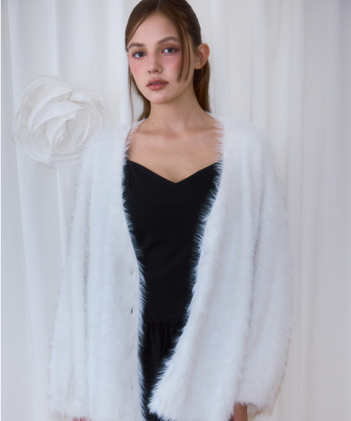 ROSEFRANTZ（ロゼフランツ）の「Fur Overfit Cardigan [Ivory]（カーディガン/ボレロ・レディース・アイボリー・OS）」の11枚目の写真