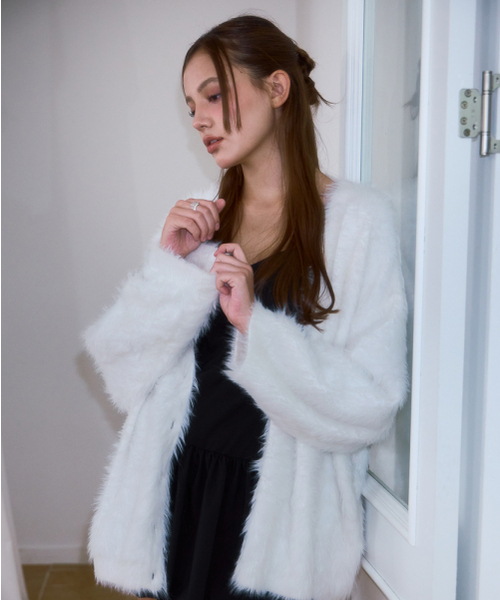 ROSEFRANTZ（ロゼフランツ）の「Fur Overfit Cardigan [Ivory]（カーディガン/ボレロ・レディース・アイボリー・OS）」の13枚目の写真