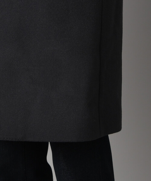 COMME CA MEN（コムサメン）の「尾州産 ウールビーバー チェスターコート（チェスターコート・メンズ・チャコールグレー/ブラック・S/L/M）」の3枚目の写真