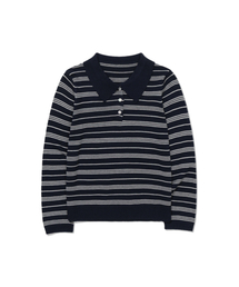 Voyage Stripe pullover (NAVY)