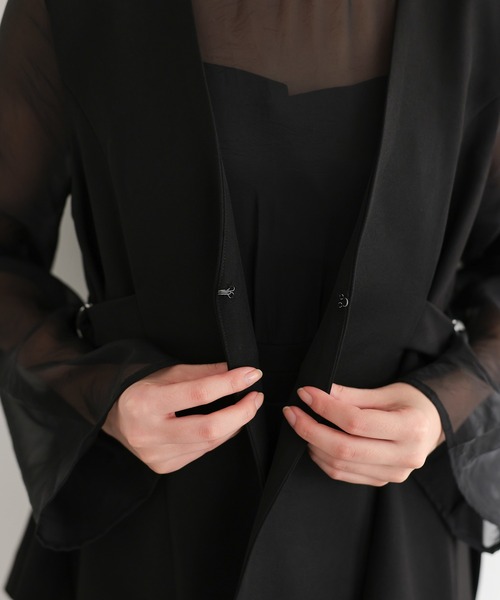 TOKYO OFFICA(トーキョーオフィカ)の「入学式 卒業式 結婚式 二次会対応 オールインワン パンツ セットアップ ジレ レイヤード シアースリーブ サイドベルト ウエストマーク きれいめ 体型カバー セレモニー フォーマル 入学式 卒業式 結婚式 二次会対応 ドレス スーツ(スーツセット・レディース・ブラウン/ベージュ/ブラック・M/L)」の20枚目の写真