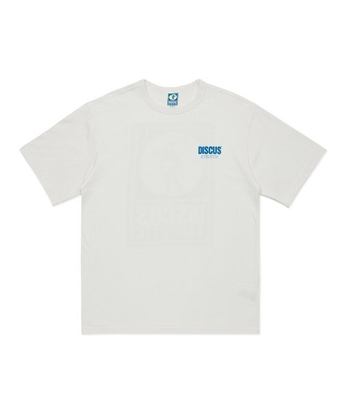 DISCUS ATHLETIC(ディスカス アスレチック)の「スーパーヘビーウェイトレギュラーフィットロゴTシャツオフホワイト(Tシャツ/カットソー・レディース・その他・SMALL/X-LARGE/XX-LARGE/LARGE/MEDIUM)」の2枚目の写真