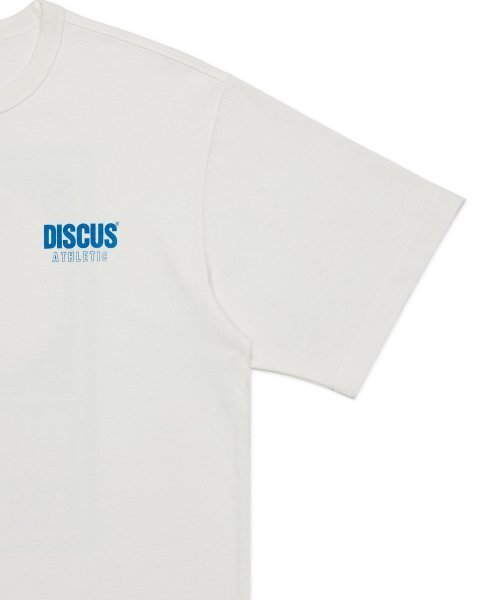DISCUS ATHLETIC(ディスカス アスレチック)の「スーパーヘビーウェイトレギュラーフィットロゴTシャツオフホワイト(Tシャツ/カットソー・レディース・その他・SMALL/X-LARGE/XX-LARGE/LARGE/MEDIUM)」の4枚目の写真