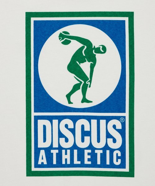 DISCUS ATHLETIC(ディスカス アスレチック)の「スーパーヘビーウェイトレギュラーフィットロゴTシャツオフホワイト(Tシャツ/カットソー・レディース・その他・SMALL/X-LARGE/XX-LARGE/LARGE/MEDIUM)」の5枚目の写真