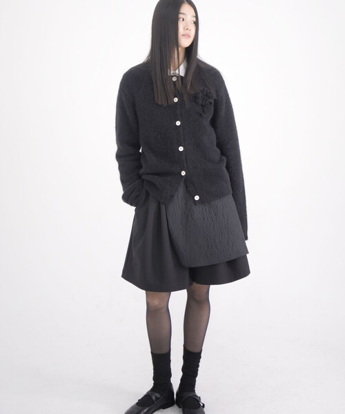 Bshop(ビショップ)の「eunoia | クルーネック 長袖カーディガン WOMEN(カーディガン/ボレロ・レディース・ピンク/グレー/ブラック・ONE)」の17枚目の写真