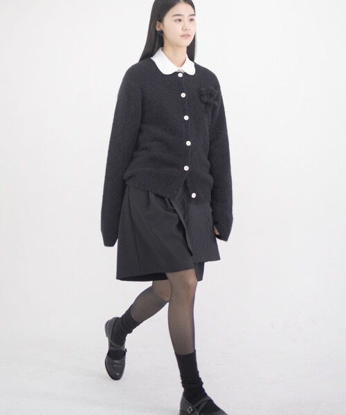 Bshop(ビショップ)の「eunoia | クルーネック 長袖カーディガン WOMEN(カーディガン/ボレロ・レディース・ピンク/グレー/ブラック・ONE)」の18枚目の写真