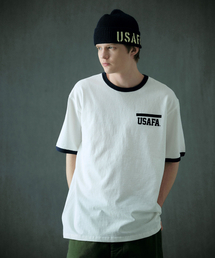 USAFA ヘビーウェイトリンガーTシャツオフホワイト