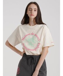ウィメンズ リリス リラックスクロップTシャツ クリームピンク(FCC2TS385W)