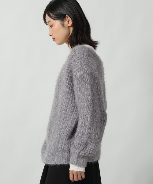LAKOLE（ラコレ）の「2WAYラメ混ニットプルオーバー / 611785（ニット/セーター・レディース・グレー/ベージュ/ラベンダー・FREE）」の13枚目の写真