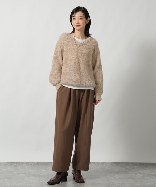 LAKOLE（ラコレ）の「2WAYラメ混ニットプルオーバー / 611785（ニット/セーター・レディース・グレー/ベージュ/ラベンダー・FREE）」の15枚目の写真