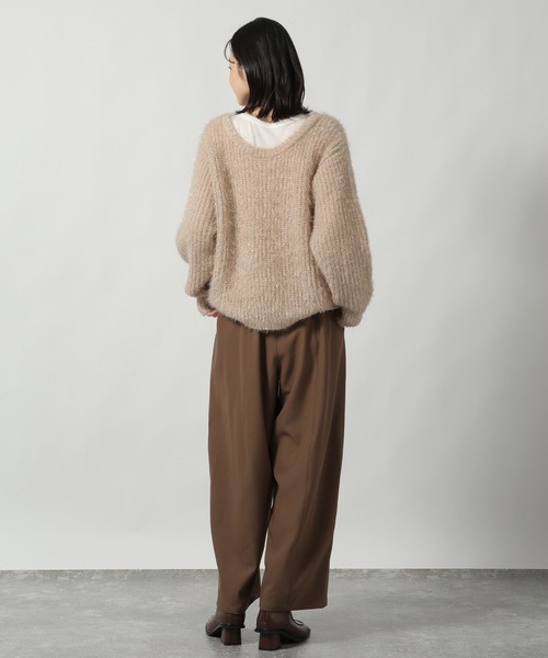 LAKOLE（ラコレ）の「2WAYラメ混ニットプルオーバー / 611785（ニット/セーター・レディース・グレー/ベージュ/ラベンダー・FREE）」の17枚目の写真
