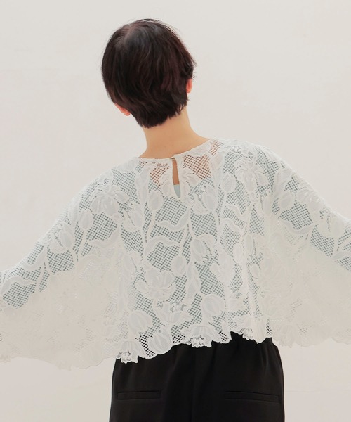 lace poncho blouse(レースポンチョブラウス)