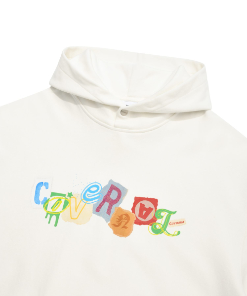 COVERNAT(カバーナット)の「コラージュロゴフードパーカーアイボリー(パーカー・レディース・その他・SMALL/MEDIUM/LARGE/X-LARGE)」の4枚目の写真