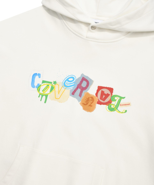 COVERNAT(カバーナット)の「コラージュロゴフードパーカーアイボリー(パーカー・レディース・その他・SMALL/MEDIUM/LARGE/X-LARGE)」の6枚目の写真