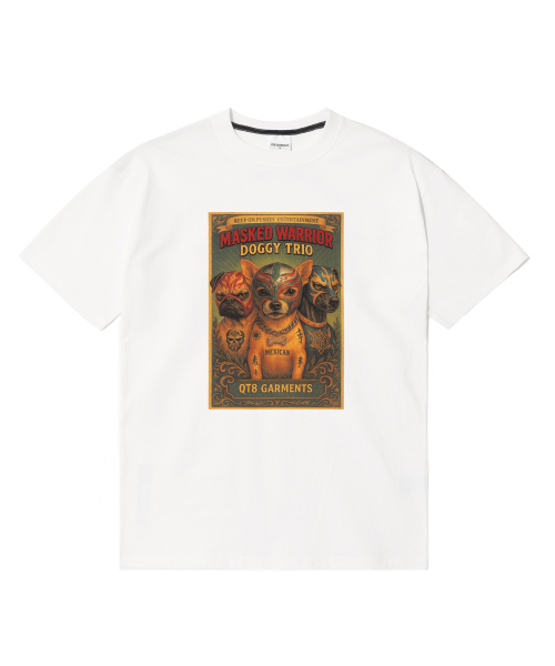 QT8 GARMENTS(キューティーエイトガーメント)の「OC Masked Trio Tee (Ivory)(Tシャツ/カットソー・レディース・その他・LARGE/X-LARGE/SMALL/MEDIUM)」の2枚目の写真