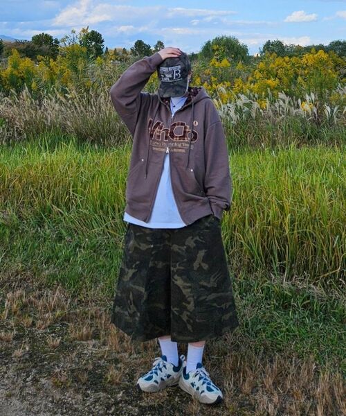 VENHIT（ベンヒット）の「MRT チェックアプリケ フードパーカー_モカムース（パーカー・レディース・ブラウン・MEDIUM/LARGE/X-LARGE）」の14枚目の写真