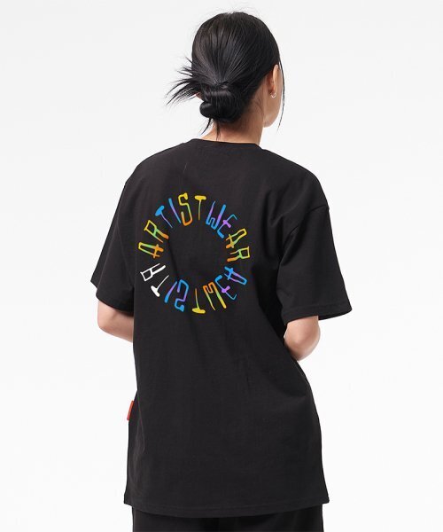 ARTISTWEAR（アーティストウェア）の「[ATW] サークルロゴ半袖Tシャツ_BK（Tシャツ/カットソー・レディース・その他・X-LARGE/XX-LARGE/XXXX-LARGE/LARGE/MEDIUM/SMALL）」の2枚目の写真