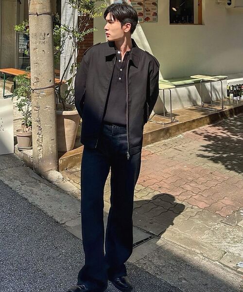 DRAW FIT（ドローフィット）の「ロードニーカラハリントンジャケット[ブラック]（ブルゾン・メンズ・その他・MEDIUM/LARGE/X-LARGE）」の7枚目の写真