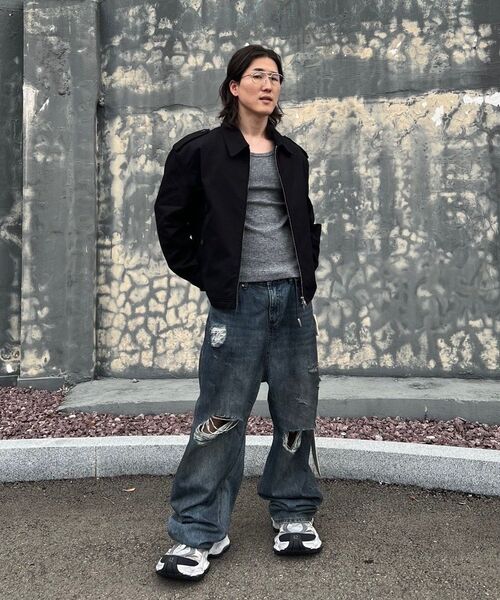 DRAW FIT（ドローフィット）の「ロードニーカラハリントンジャケット[ブラック]（ブルゾン・メンズ・その他・MEDIUM/LARGE/X-LARGE）」の11枚目の写真