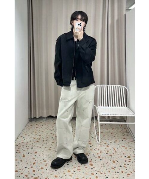 DRAW FIT（ドローフィット）の「ロードニーカラハリントンジャケット[ブラック]（ブルゾン・メンズ・その他・MEDIUM/LARGE/X-LARGE）」の13枚目の写真