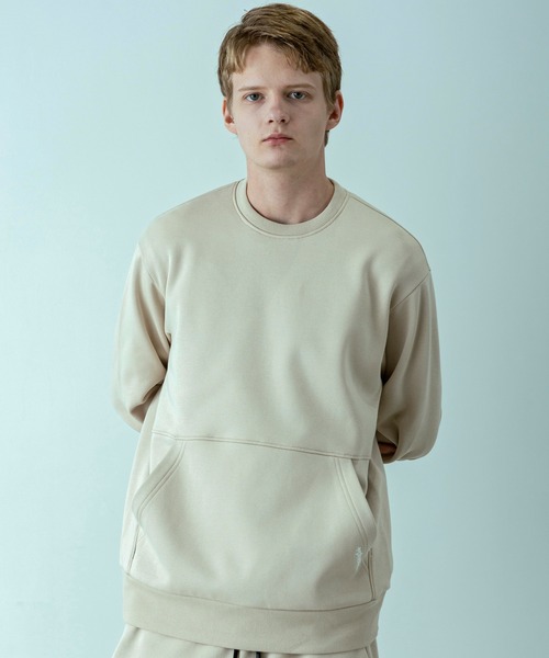 +phenix（プラスフェニックス）の「【WEB・直営店限定】+phenix(プラスフェニックス)HEAVY DUTY CREWNECK SWEAT ヘビー デューティー クルーネックスウェット（保温性/耐久性）（スウェット・メンズ・ライトベージュ/グレー/ブラック・L/M/S/XL）」の15枚目の写真