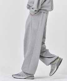 PAPERBOY（ペーパーボーイ）の「バルーンワイドカーブジョガーパンツ-メランジ（スウェットパンツ）」