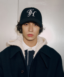 TRAFFIC HARMONY（トラフィック ハーモニー）の「WOOL BLEND TH APPLIQUE LOGO DEEP-FIT BALLCAP_BLACK（キャップ）」