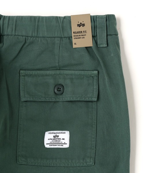 Alpha Industries(アルファインダストリーズ)の「Alpha Industries/アルファインダストリーズ/UNFRM OVERSIZED PANT/ユニフォーム オーバーサイズ パンツ(その他パンツ・メンズ・ブラック/ダークグリーン系・M/L/S/XL)」の10枚目の写真